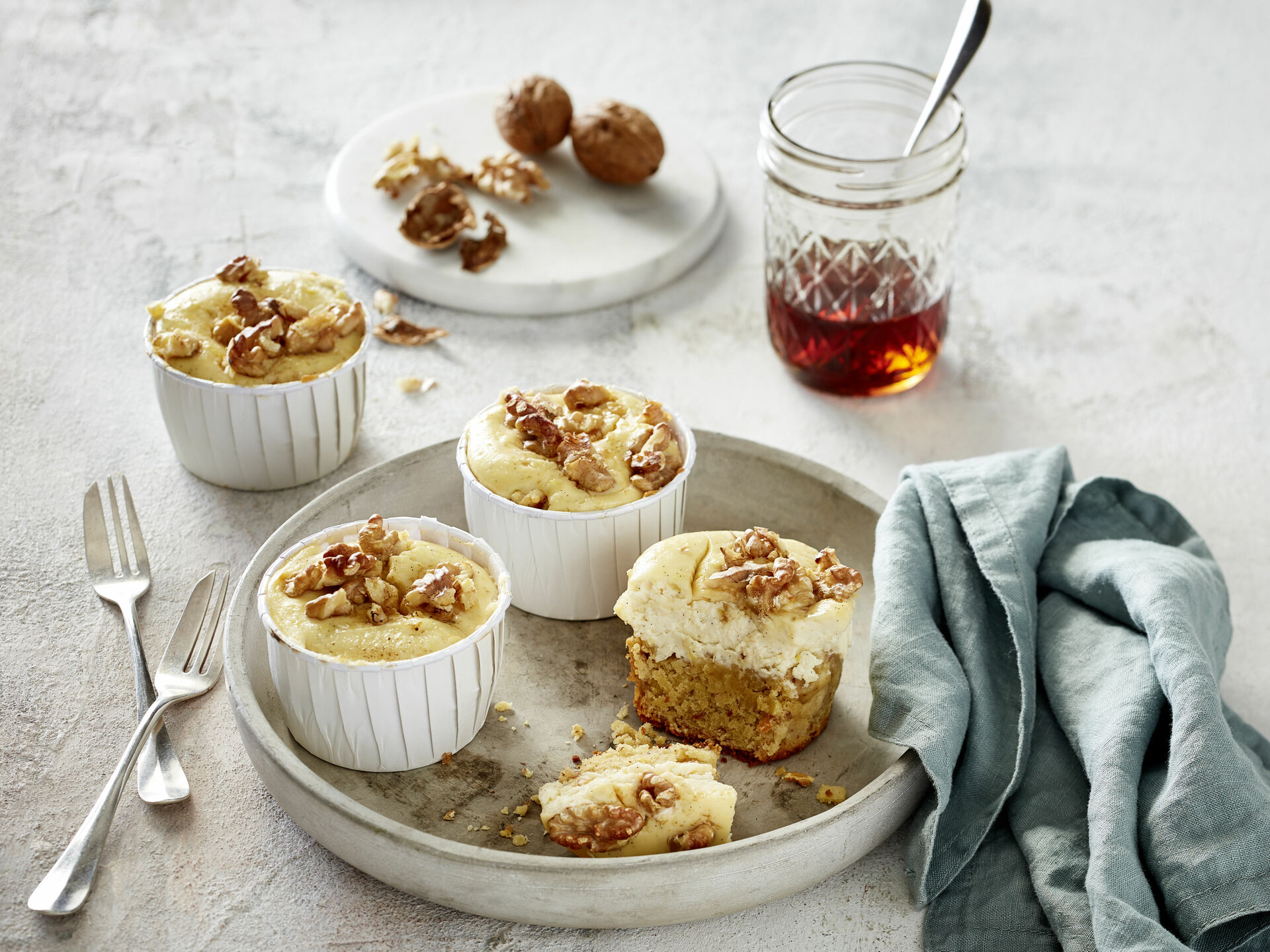 Möhren-Cheesecake-Muffins